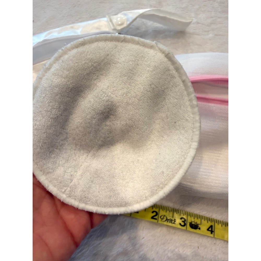 Momcozy‎ Washable Nursing Pads Set with Laundry Bag and Storage Pouch White Pink - Picture 2 of 5